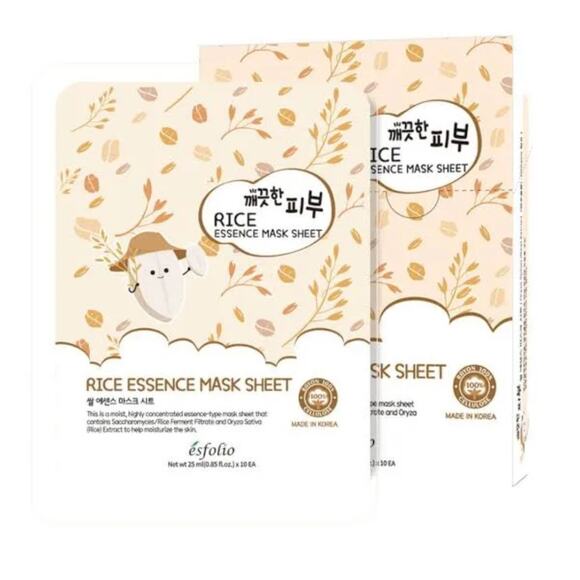 Esfolio Pure Skin Rice Essence Mask Sheet Set*10 Sheets*Moisturize*Rice Ferment - Picture 1 of 1